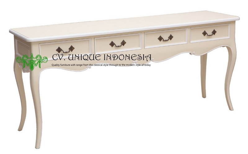 French Provincial Hall Table 4 Drawers Furniture Manufacturer