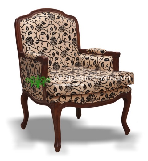 Lounge Chair Mahogany Elegance French Style Furniture Furniture